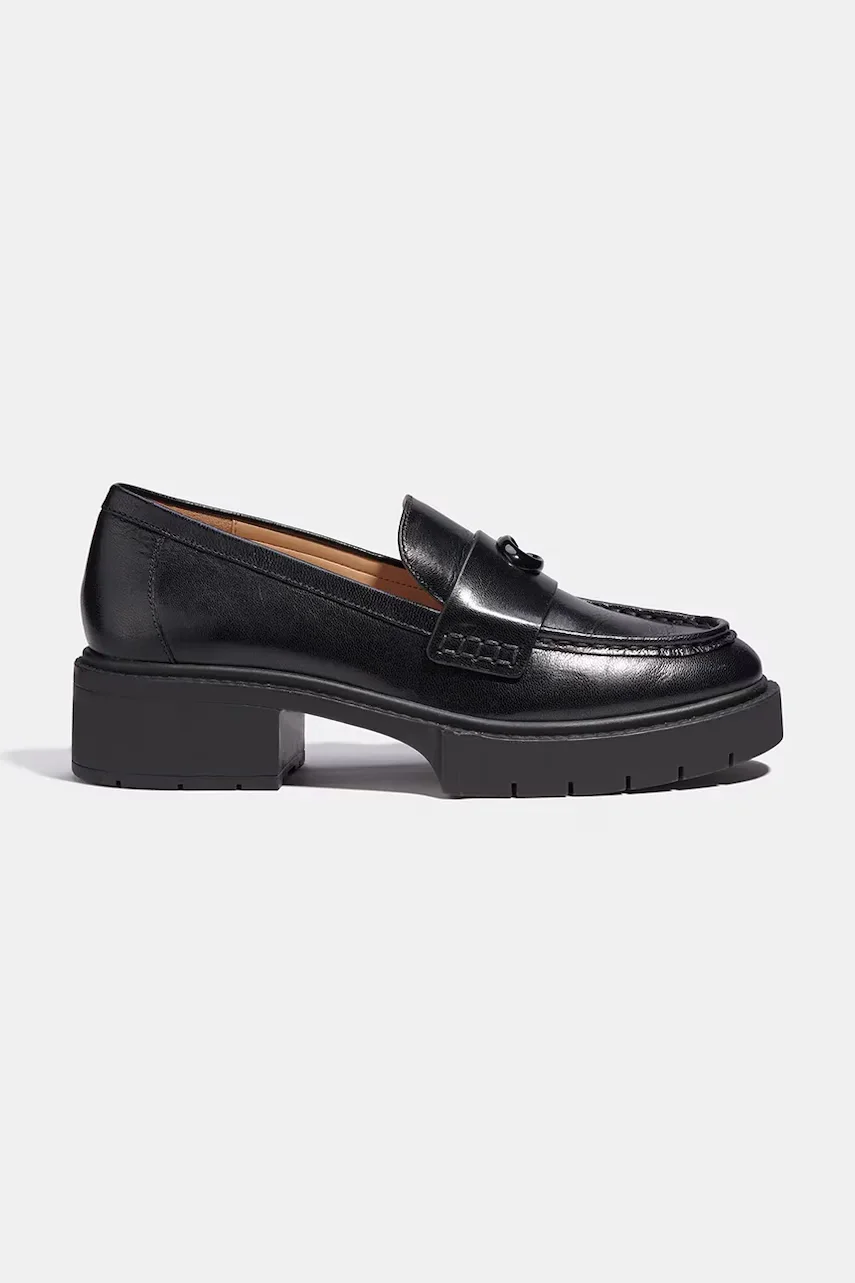 Coach loafers slip-on pentru femei din piele Leah Loafer