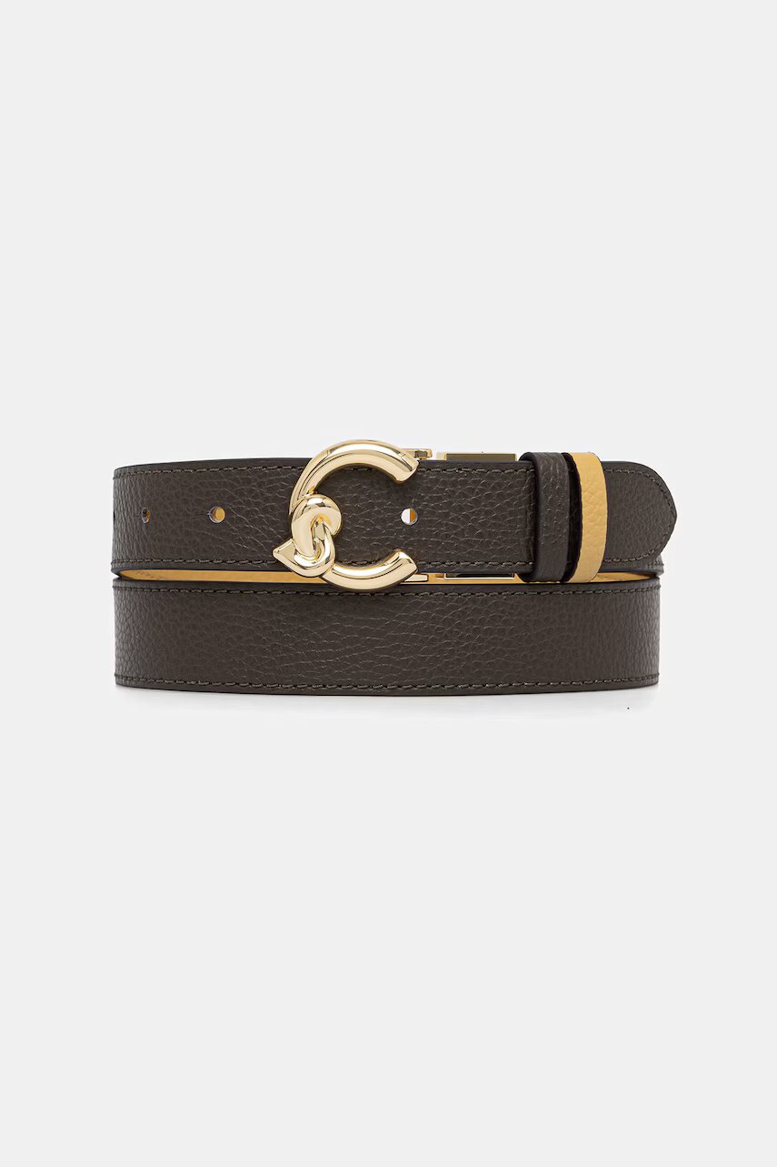 COCCINELLE curea reversibilă pentru femei din piele