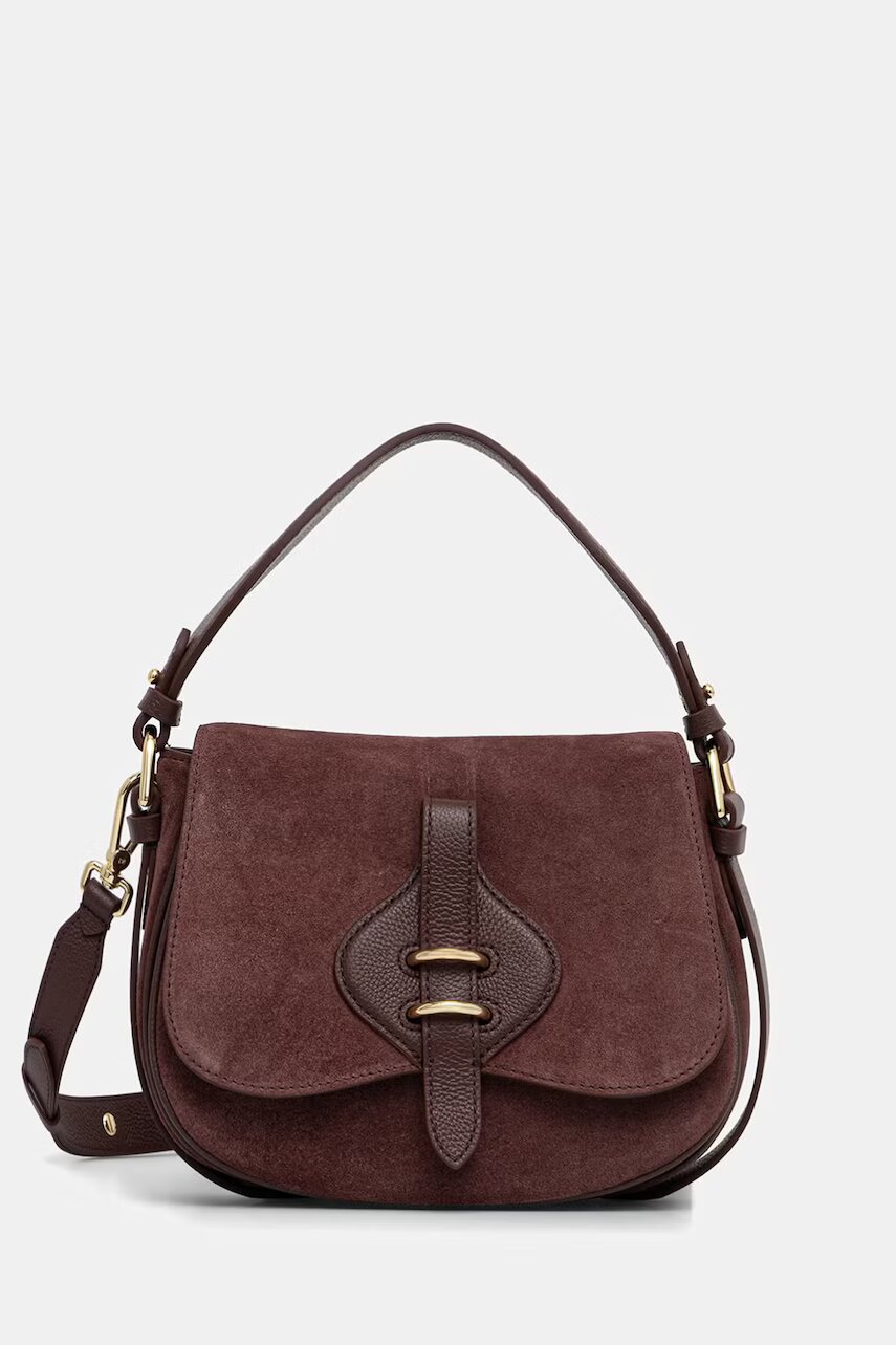 COCCINELLE geantă crossbody pentru femei din piele întoarsă MAVERY SUEDE