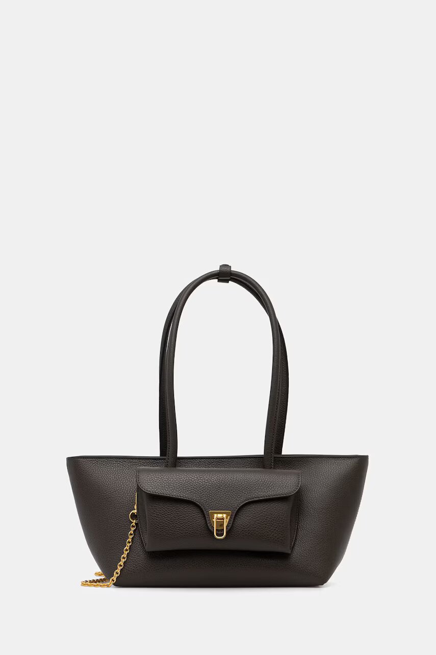 COCCINELLE geantă shopper pentru femei din piele DOUBLE BEAT