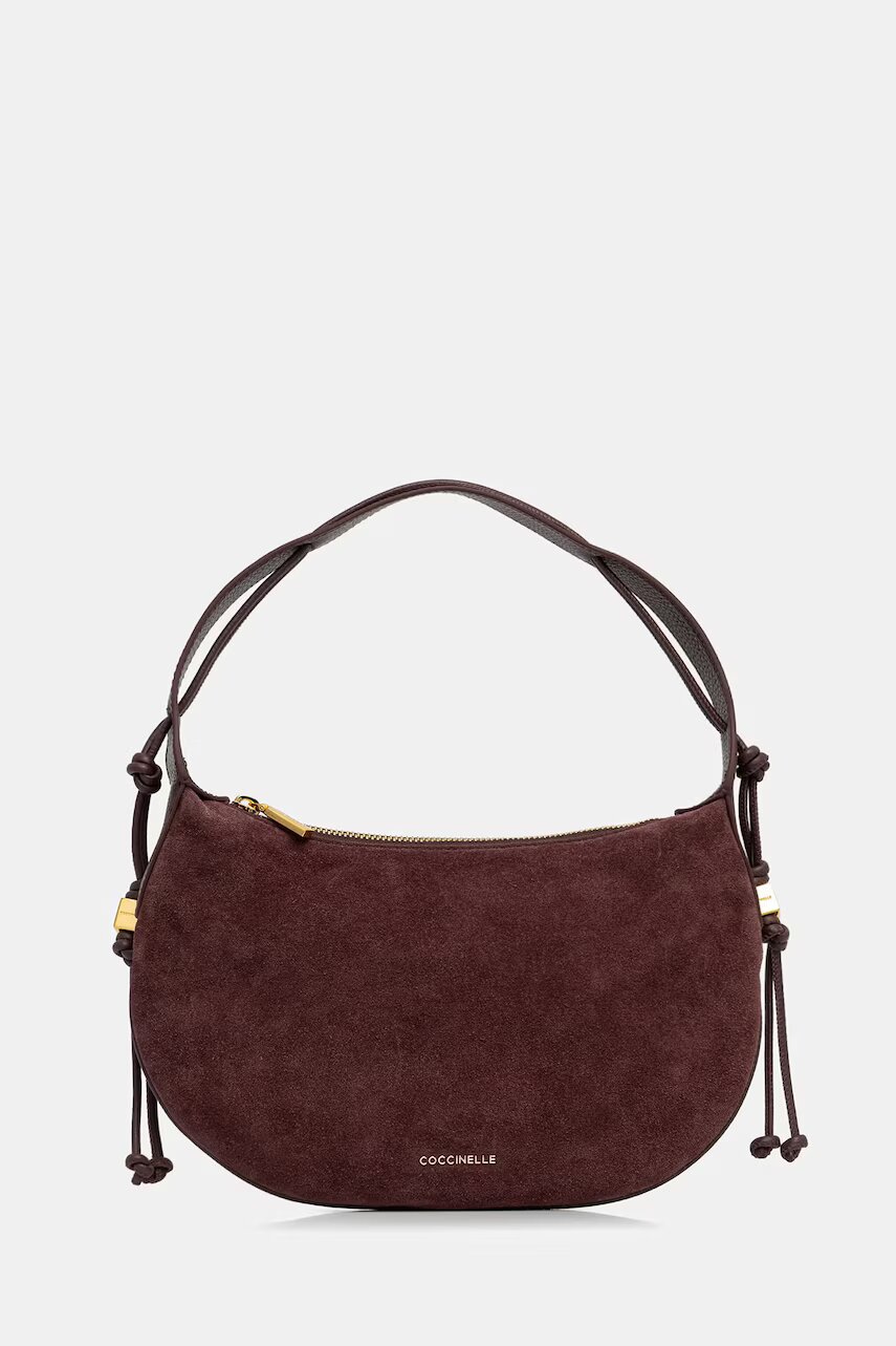 COCCINELLE hobo bag pentru femei din piele întoarsă