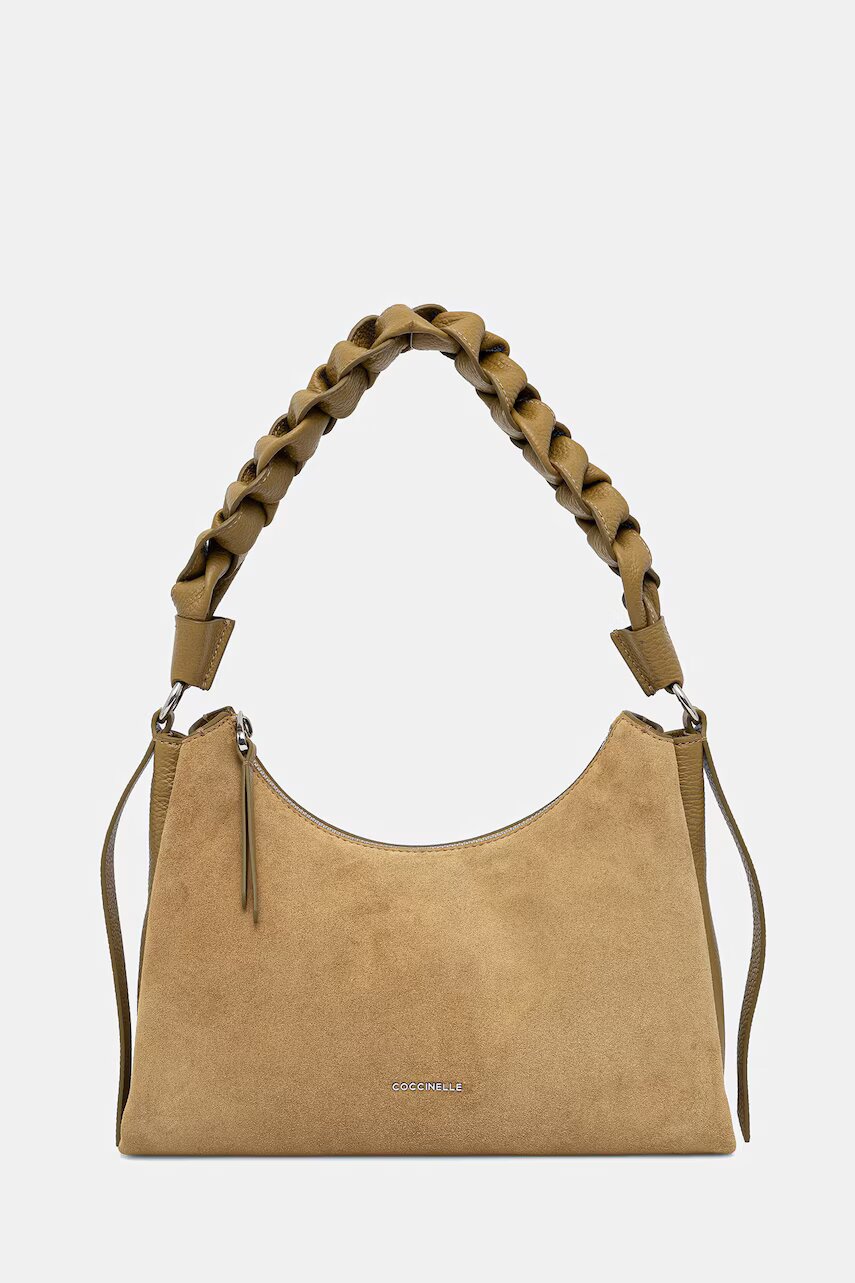 COCCINELLE hobo bag pentru femei din piele întoarsă BOHEME SUEDE BIMATERIAL