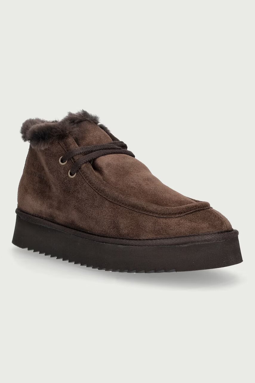 Copenhagen suede teddy cizme de zăpadă pentru femei din piele întoarsă