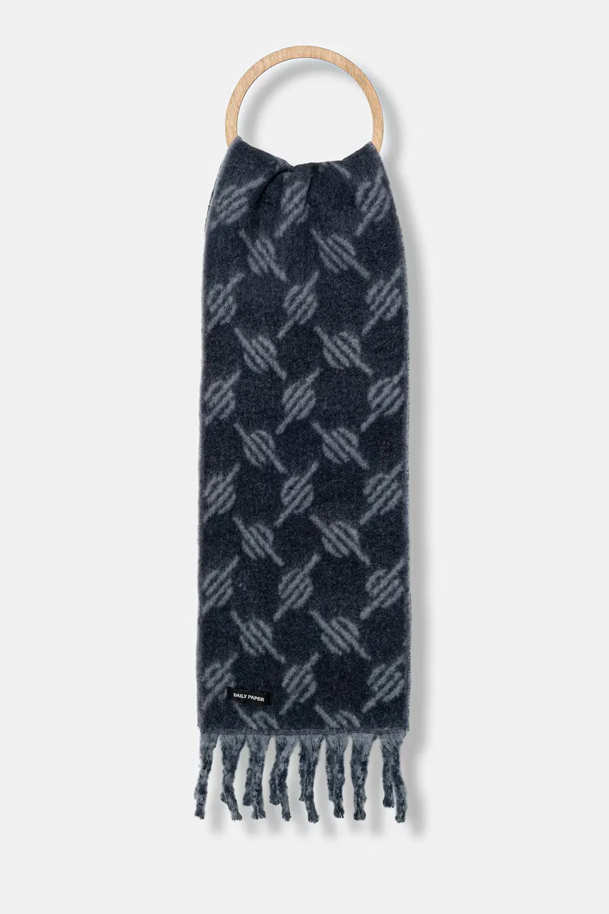 Daily Paper eșarfă din amestec de lână Riyo Monogram
