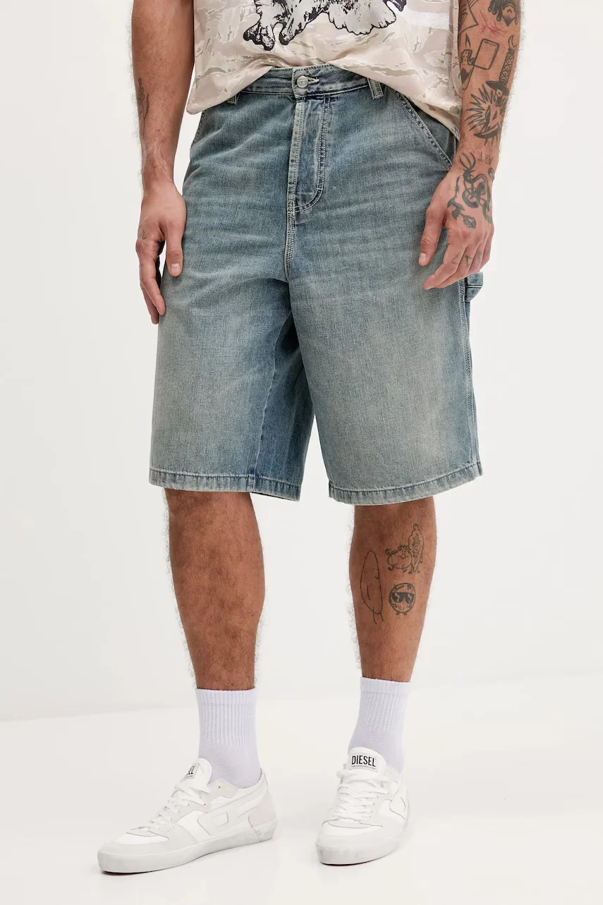 Diesel pantaloni scurti jeans D-LIVERY-W-SHORT