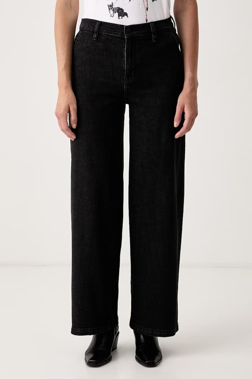DKNY blugi wide leg pentru femei