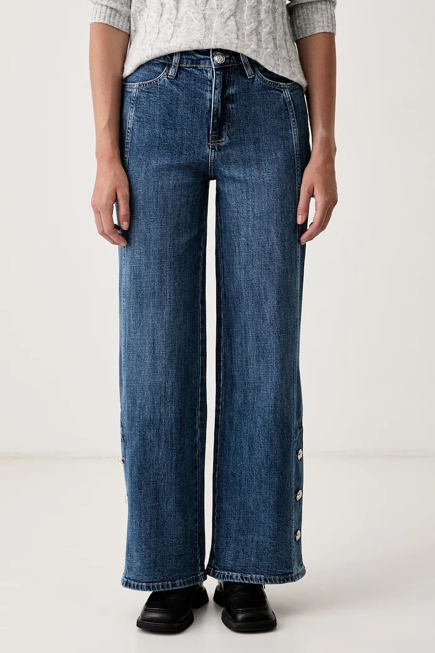 DKNY blugi wide leg pentru femei