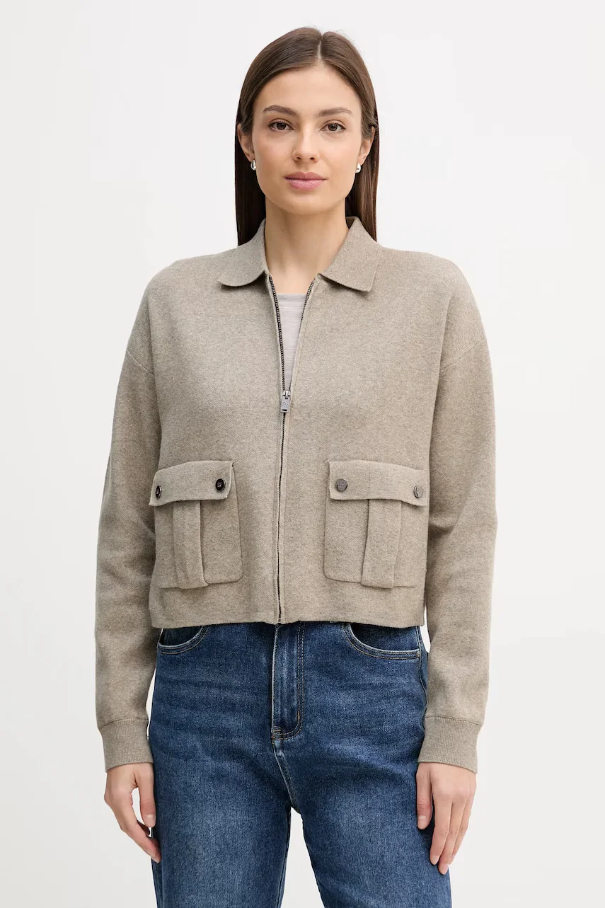 DKNY cardigan din amestec de lână