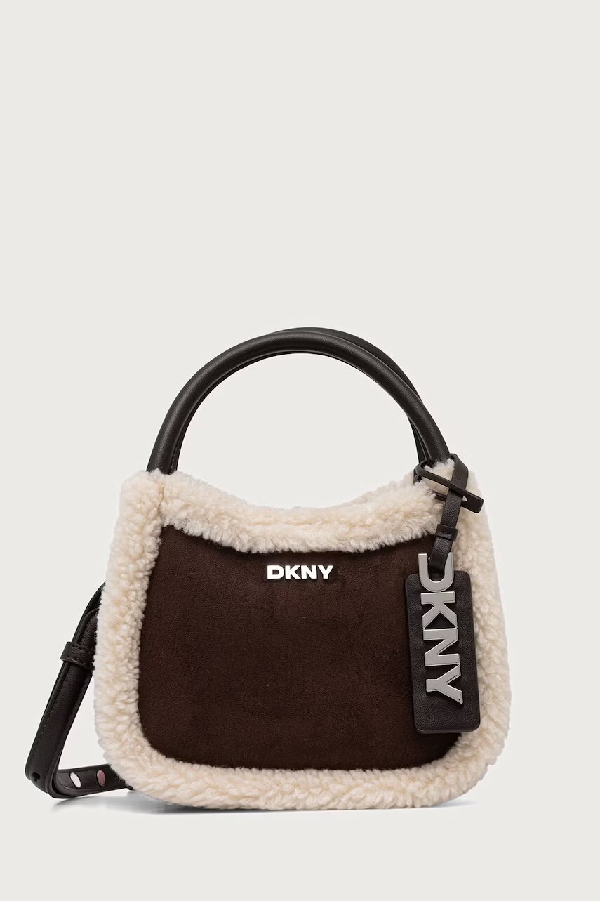 DKNY geantă crossbody pentru femei cu imitație de piele întoarsă