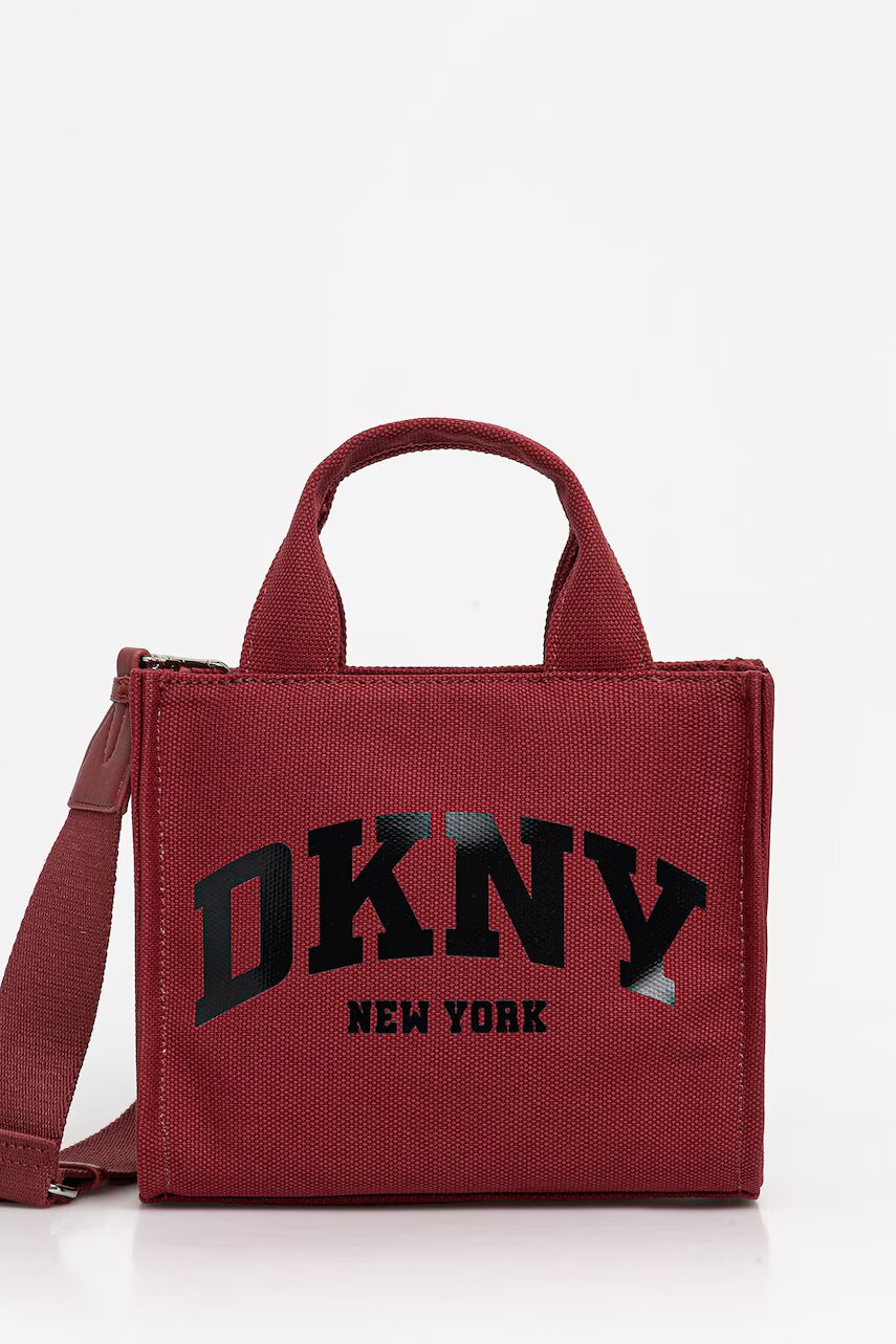 DKNY geantă crossbody pentru femei din bumbac