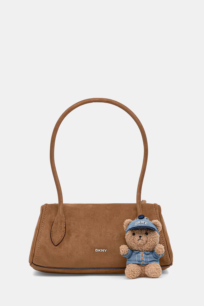 DKNY geantă pentru femei cu imitație de piele întoarsă