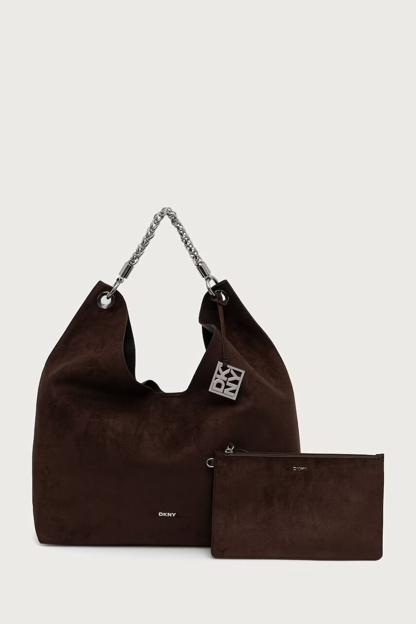 DKNY geantă shopper pentru femei cu imitație de piele întoarsă