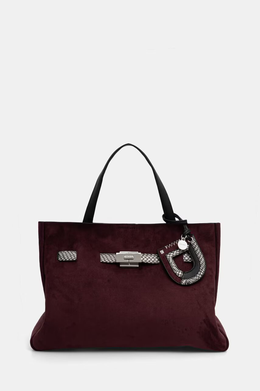 DKNY geantă shopper pentru femei cu imitație de piele întoarsă BRYAR