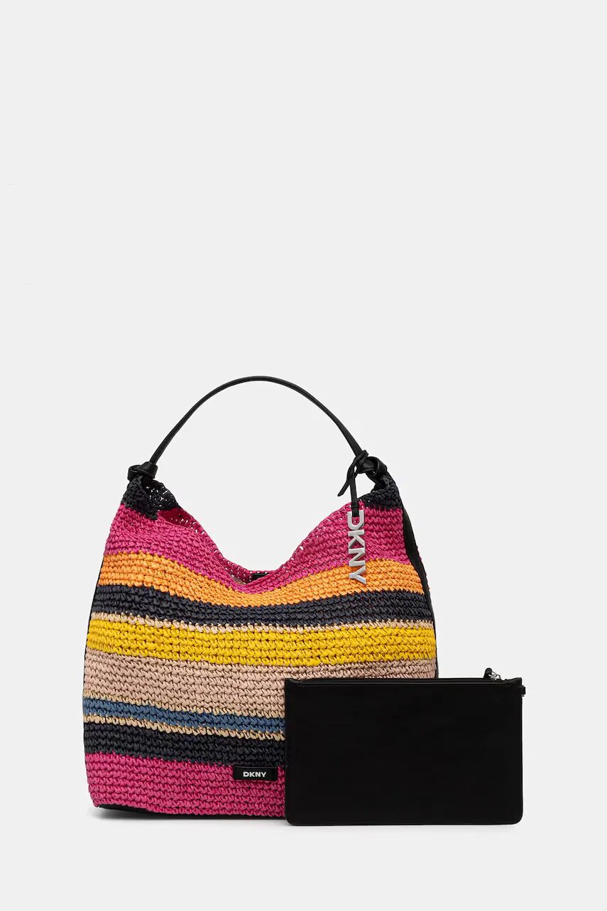 DKNY geantă shopper pentru femei împletită PAULA