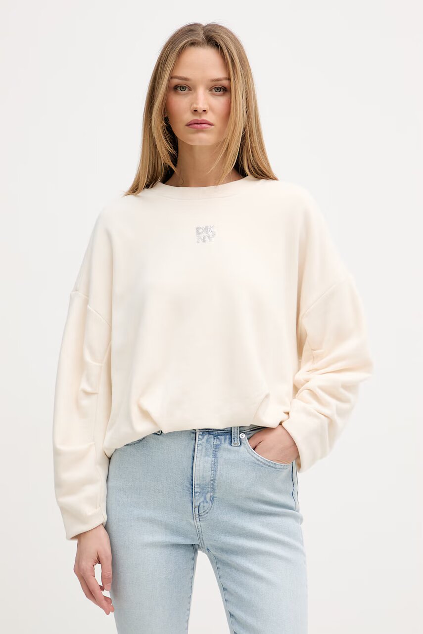 DKNY hanorac pentru femei din bumbac