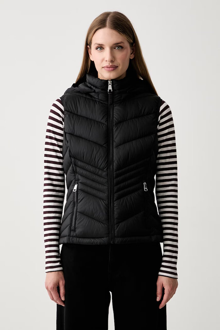 DKNY jachetă fără mâneci cu glugă pentru femei