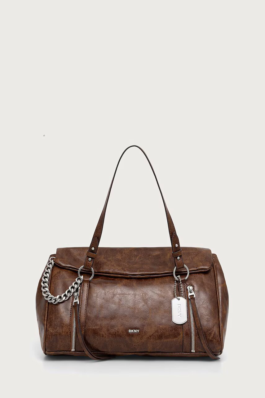 DKNY tote bag pentru femei cu imitație de piele