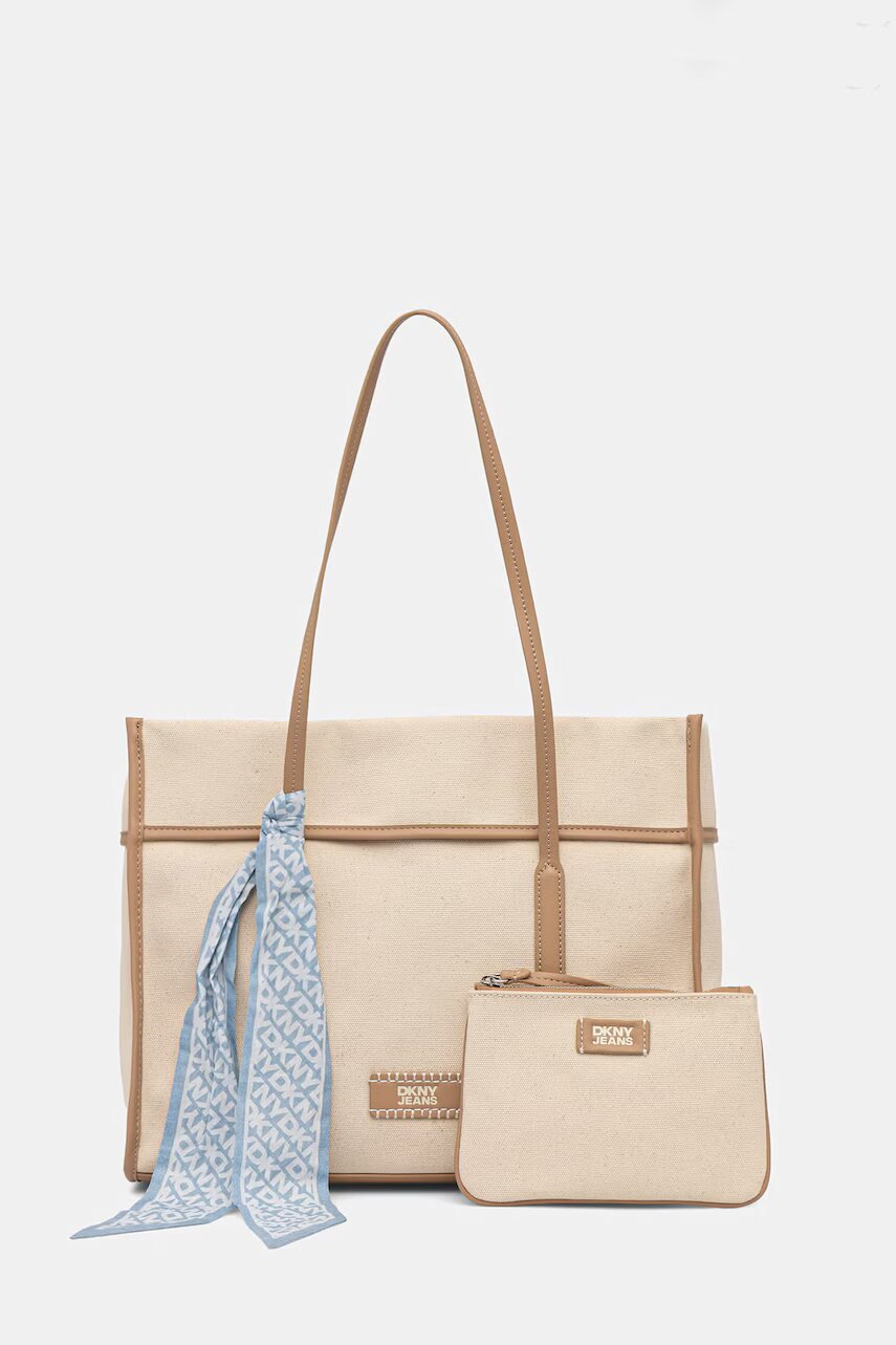 DKNY tote bag pentru femei din bumbac