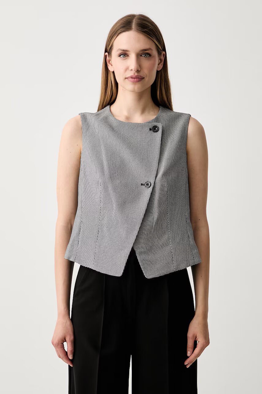 DKNY vestă cu două rânduri de nasturi pentru femei