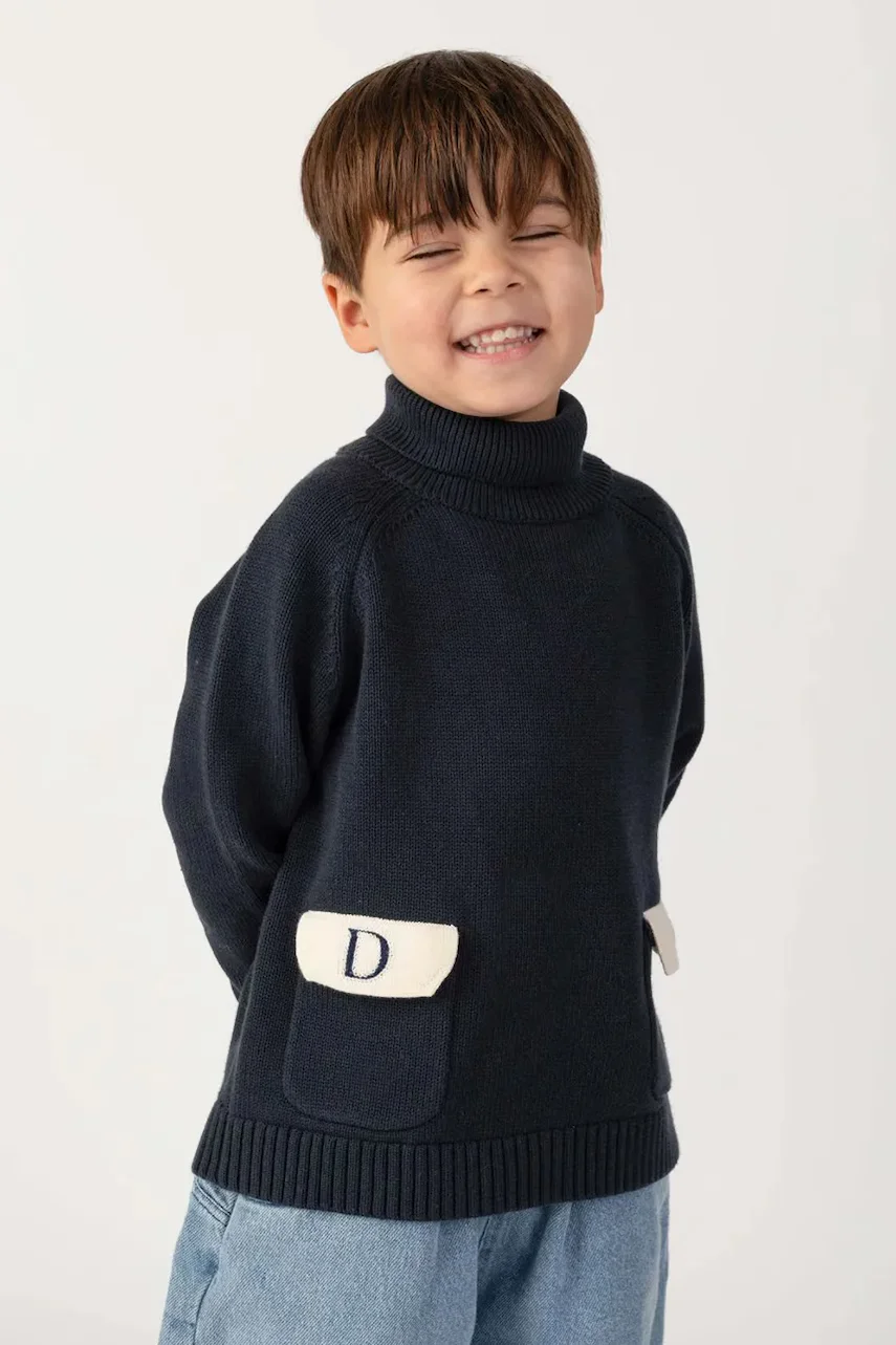Donsje pulover cu guler înalt pentru copii din bumbac Stenn Sweater