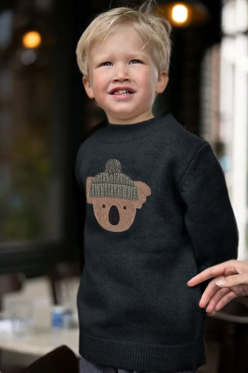 Donsje pulover de lana pentru bebeluși Denn Merino Wool Sweater Koala