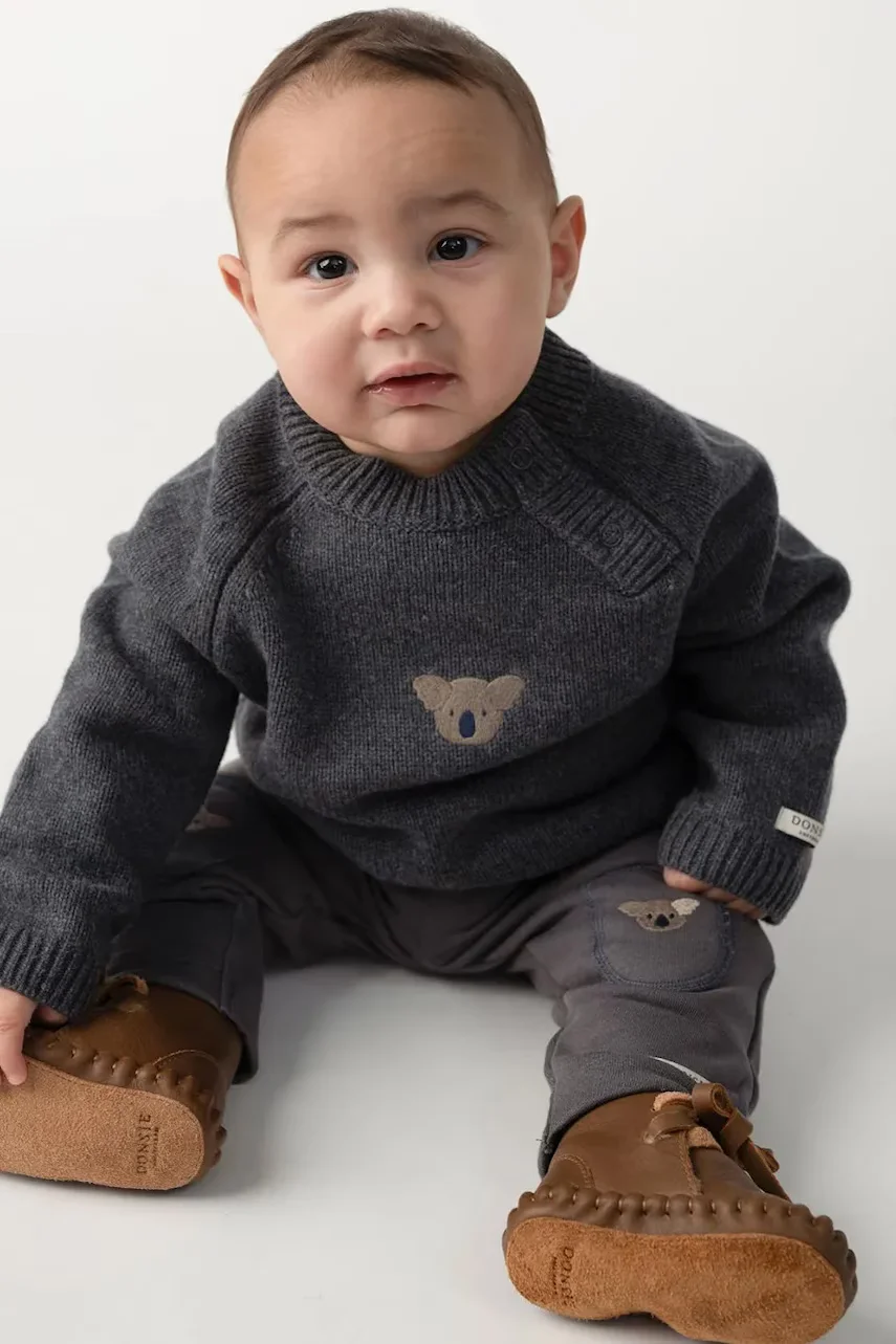 Donsje pulover pentru copii din lână merino Sibbe Merino Wool Sweater Koala