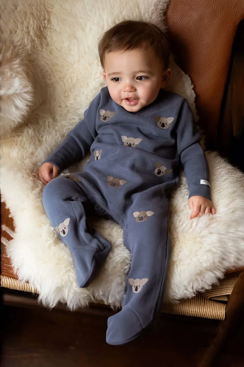 Donsje salopetă din bumbac pentru bebeluși Phlyn Onesie Koalas