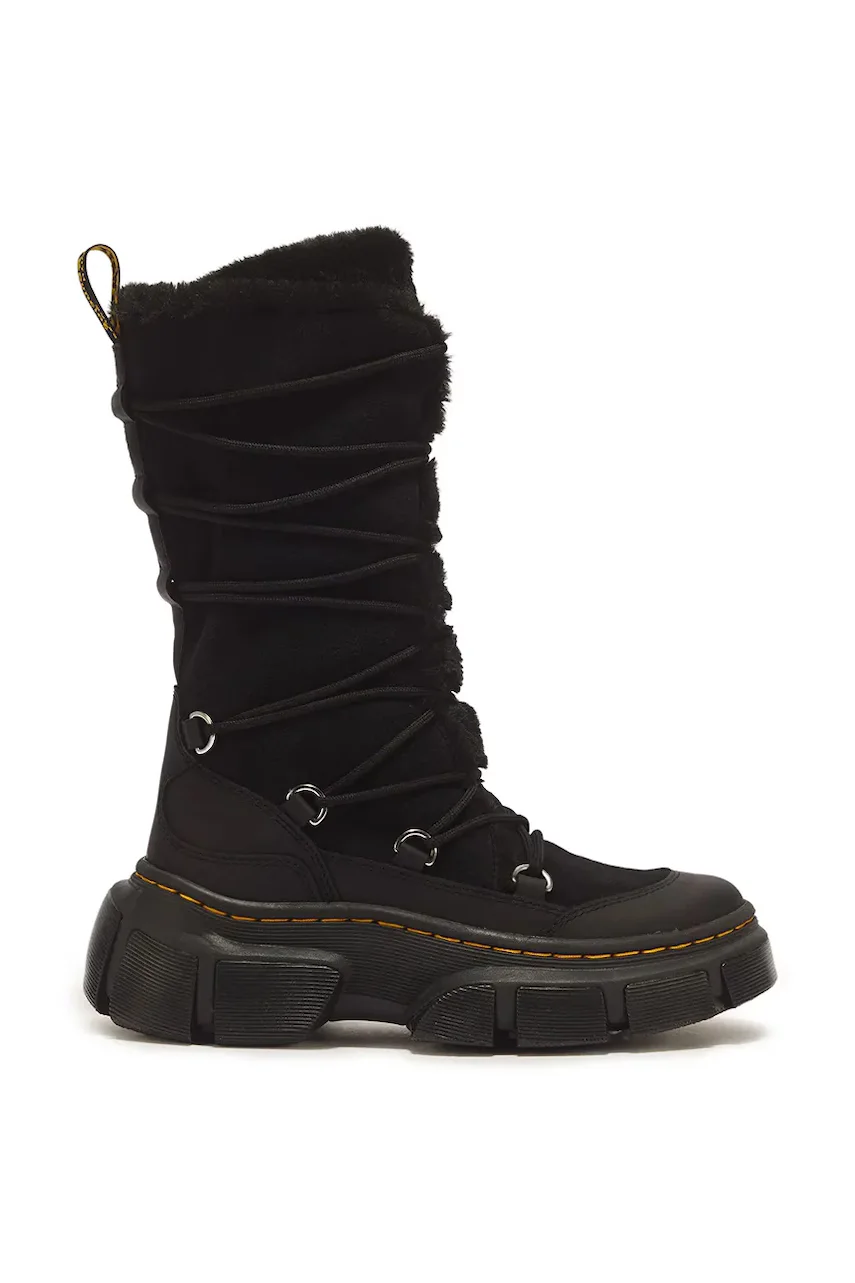 Dr. Martens cizme pentru femei din piele DMXL 6 Tie Fur