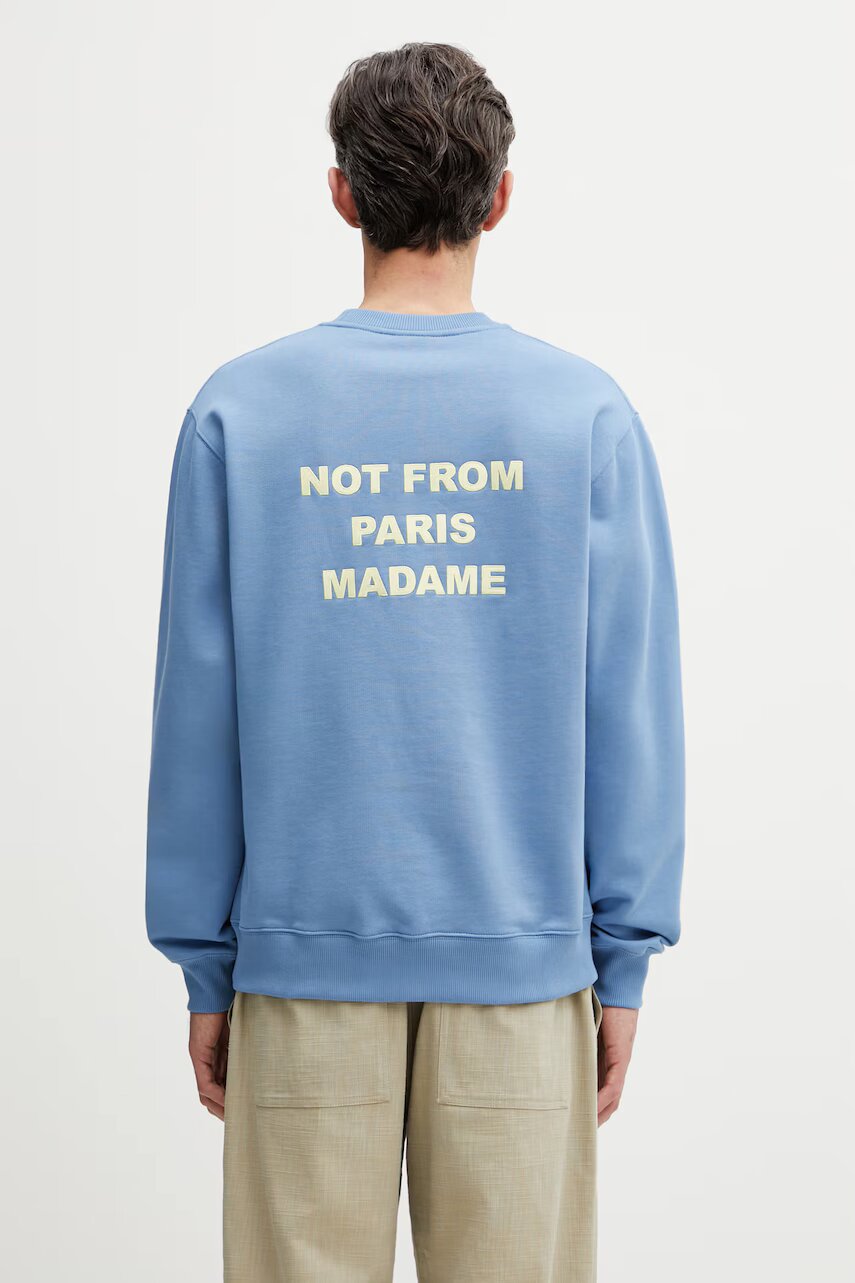 Drôle de Monsieur hanorac pentru bărbați din bumbac Le Sweatshirt Slogan