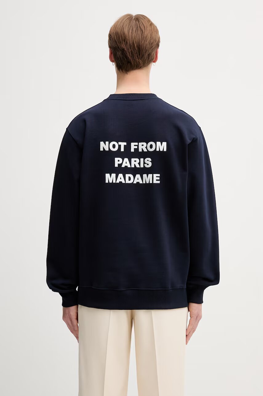 Drôle de Monsieur hanorac pentru bărbați din bumbac Le Sweatshirt Slogan
