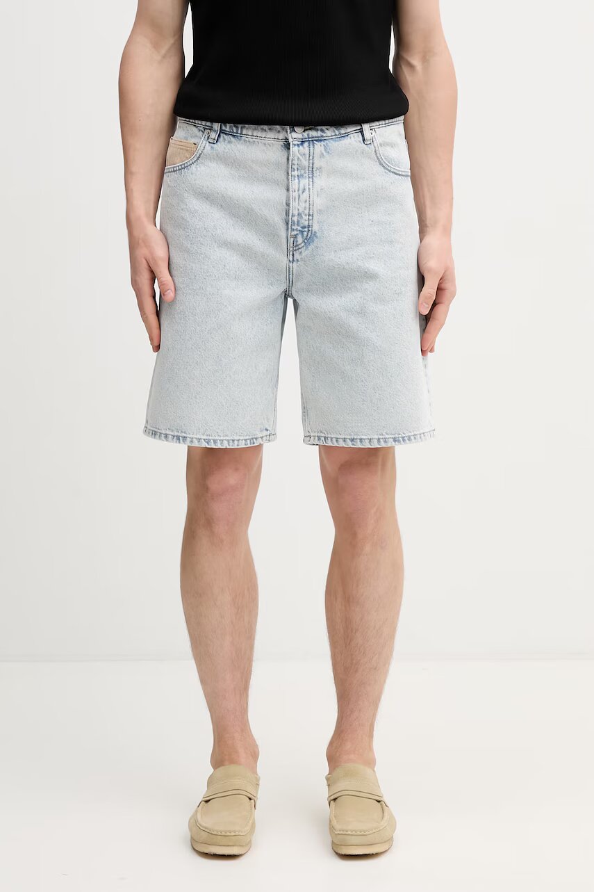 Drôle de Monsieur pantaloni scurți pentru bărbați din denim