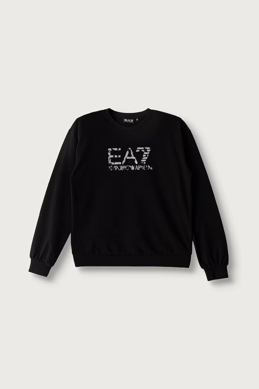EA7 Emporio Armani hanorac pentru copii din bumbac cu elastan