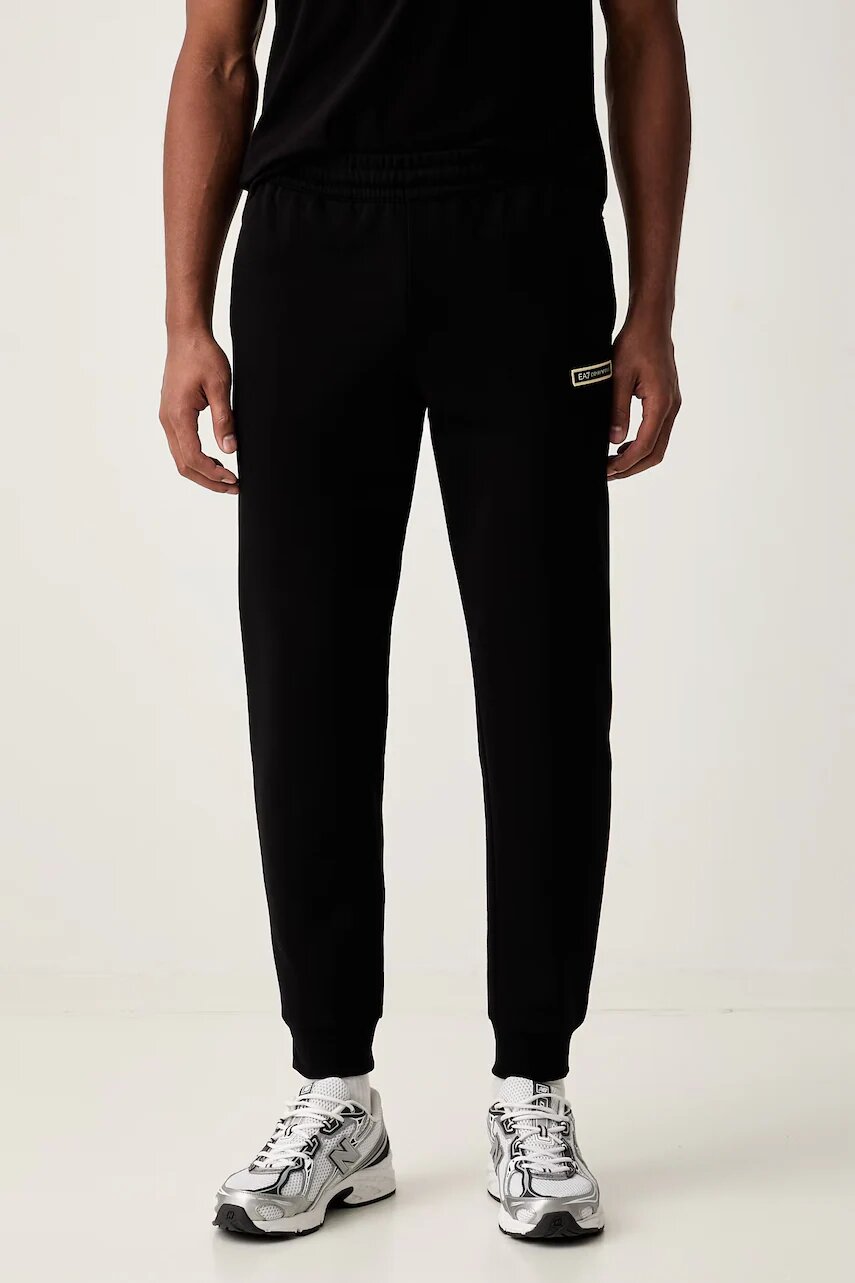 EA7 Emporio Armani pantaloni de trening pentru bărbați cu bumbac