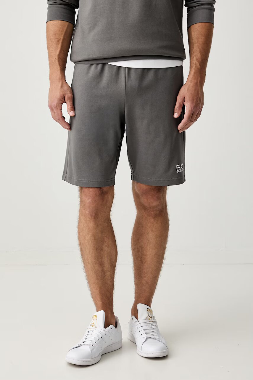 EA7 Emporio Armani pantaloni scurți de trening pentru bărbați din bumbac