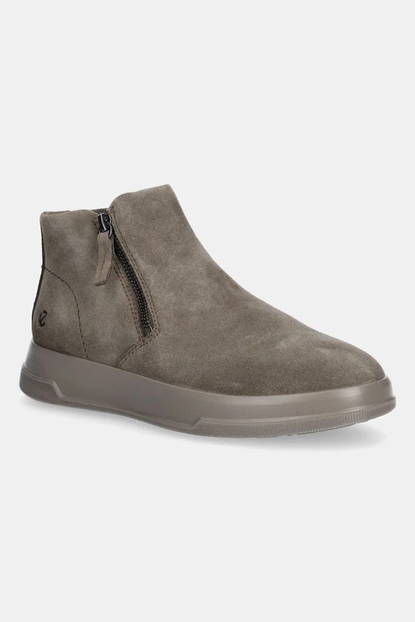 ECCO cizme din piele intoarsa Move Zip Bootie