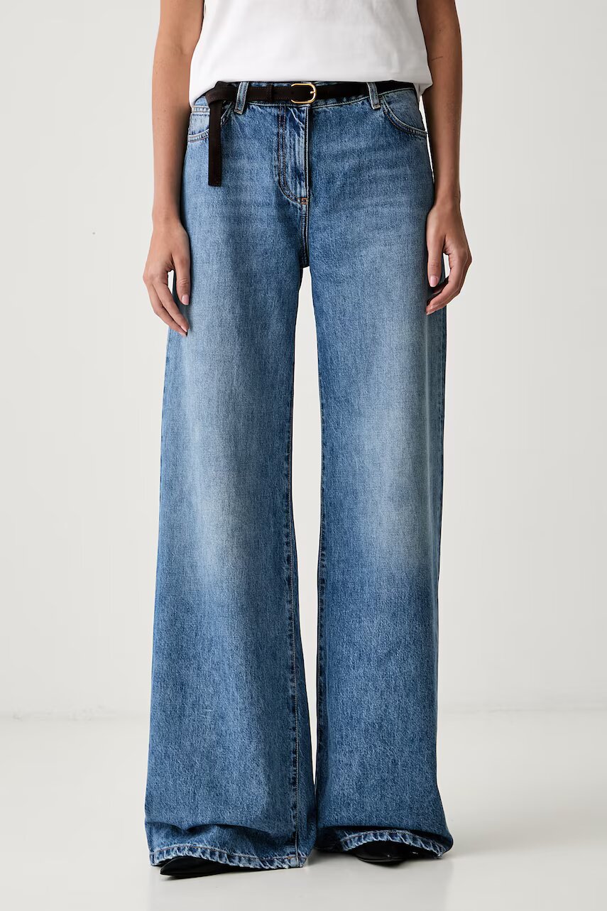 Elisabetta Franchi blugi wide leg pentru femei