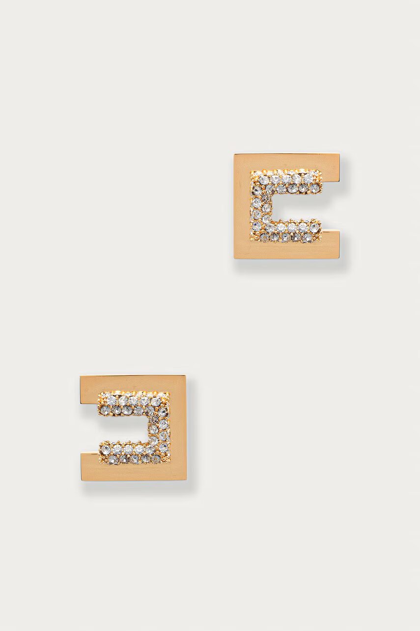 Elisabetta Franchi cercei pentru femei din metal cu zirconiu cubic