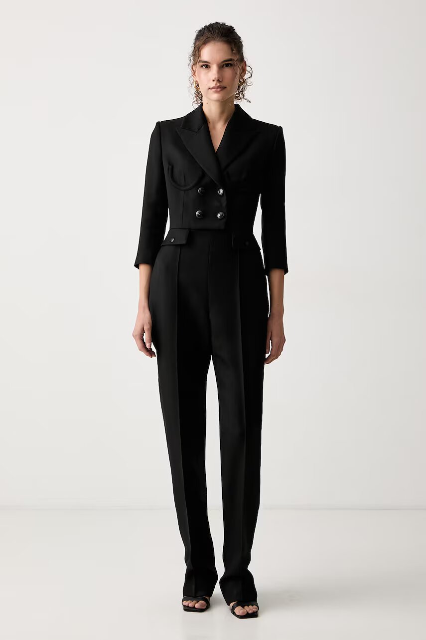 Elisabetta Franchi salopetă de costum pentru femei cu lână