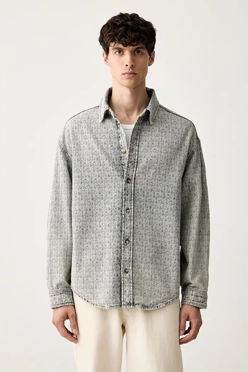 Emporio Armani cămașă pentru bărbați din denim