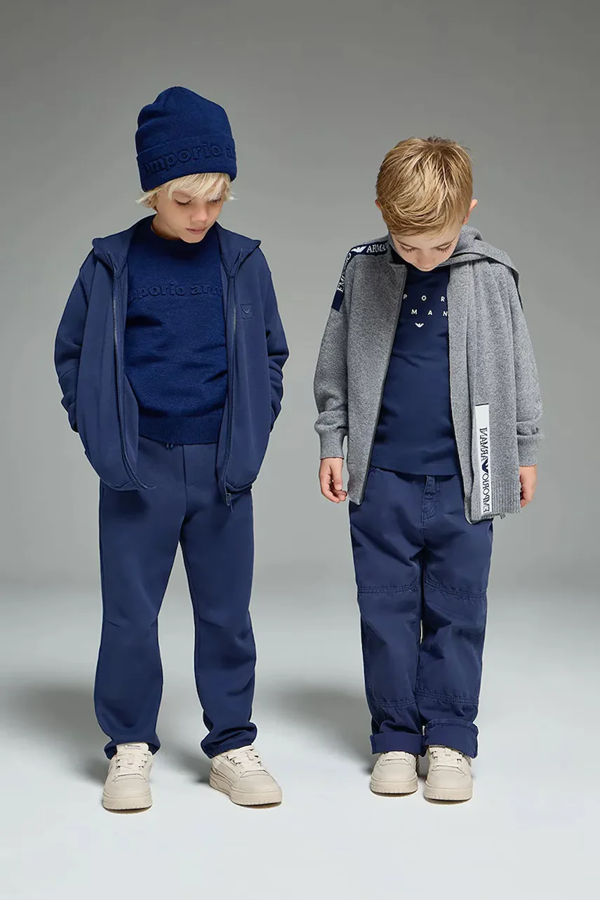 Emporio Armani cardigan cu amestec de lână pentru copii