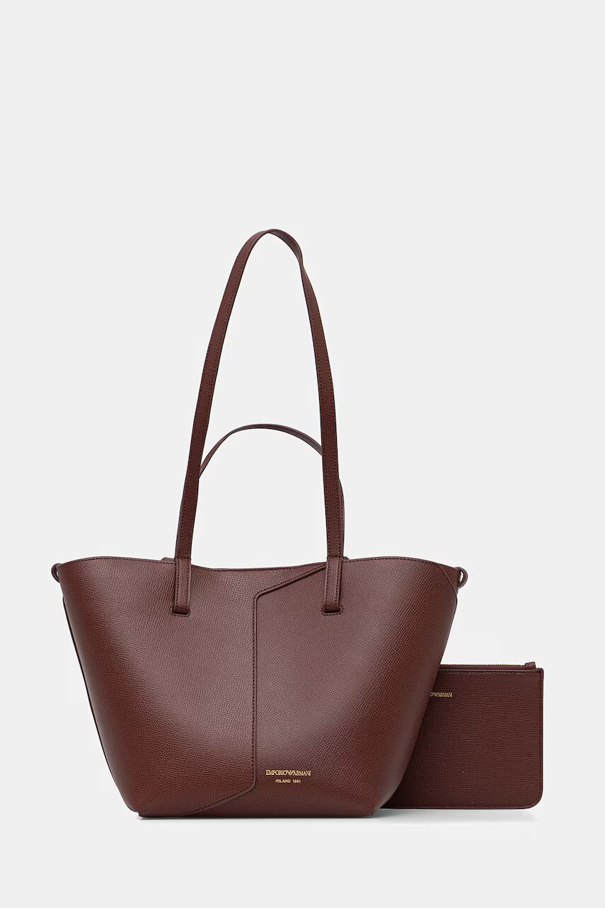 Emporio Armani geantă shopper pentru femei din piele