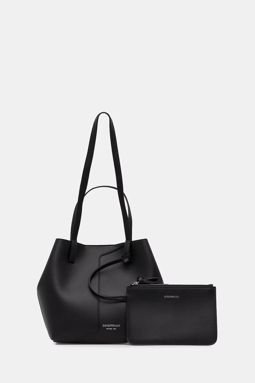 Emporio Armani geantă shopper pentru femei din piele