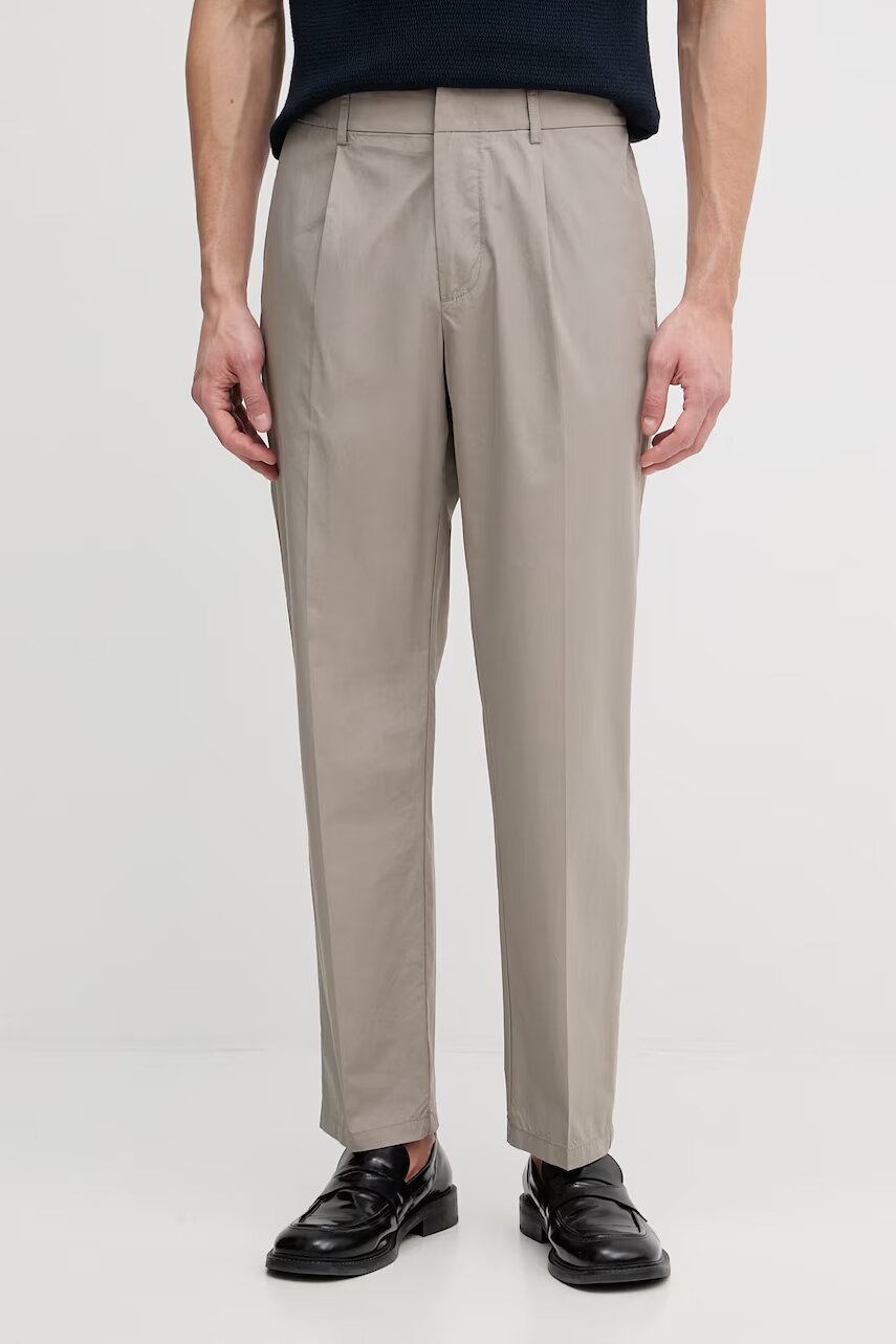 Emporio Armani pantaloni chinos pentru bărbați din bumbac