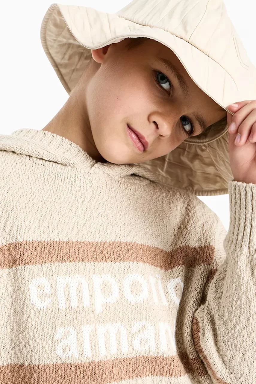 Emporio Armani pulover pentru copii din bumbac