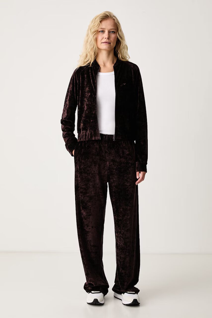 Emporio Armani Underwear compleu de loungewear pentru femei din velur