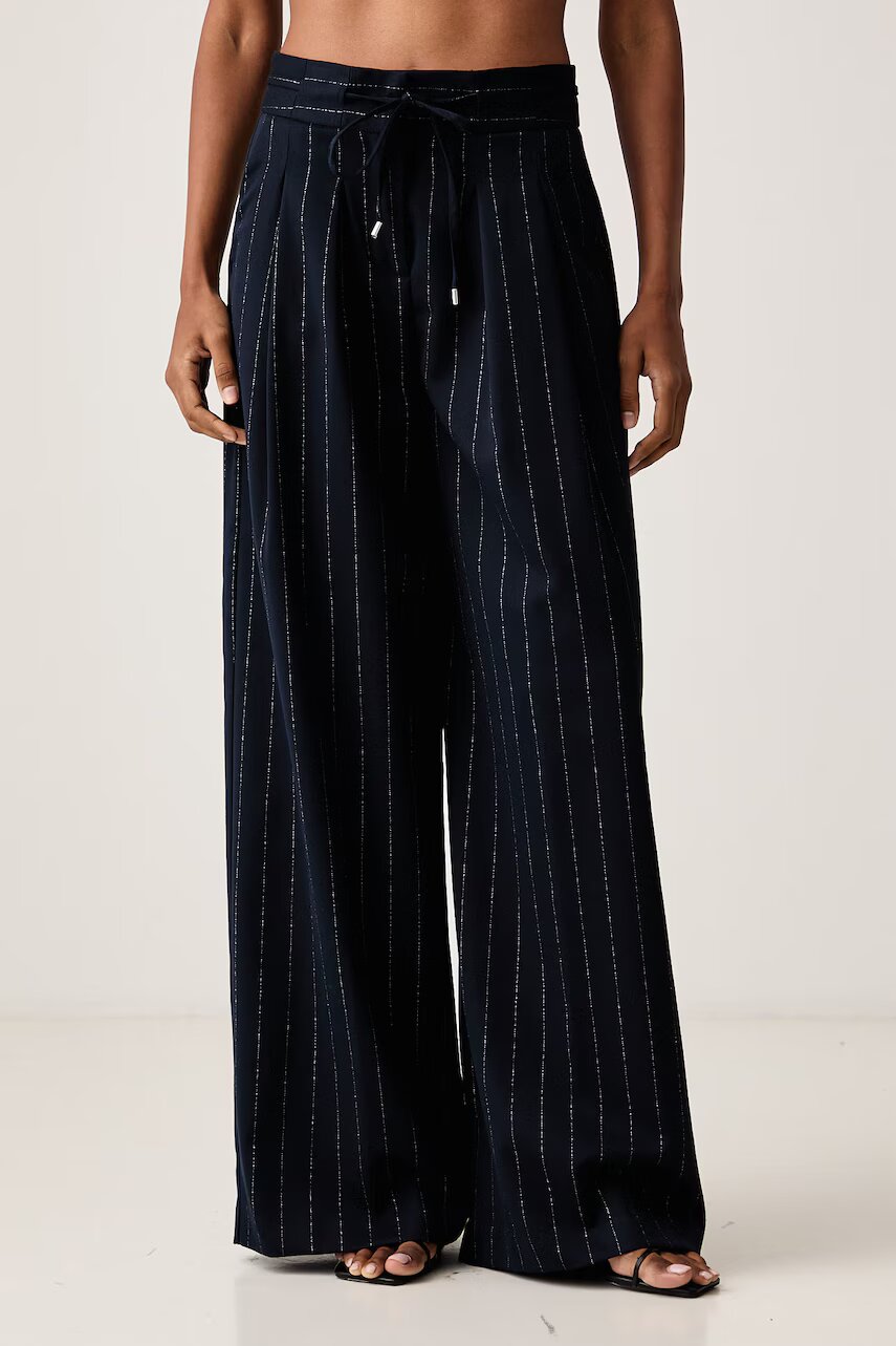 ERMANNO Firenze pantaloni palazzo pentru femei cu vâscoză