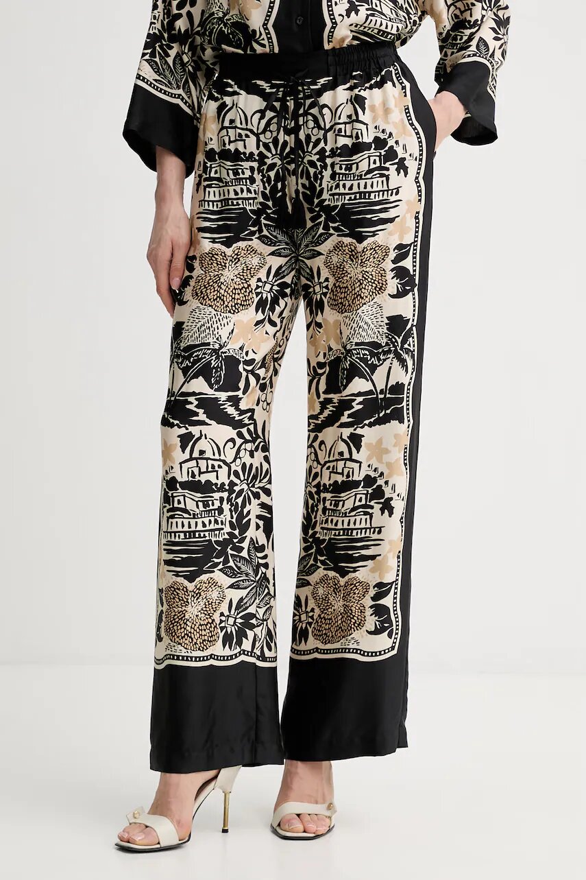 ERMANNO Firenze pantaloni pentru femei din vâscoză