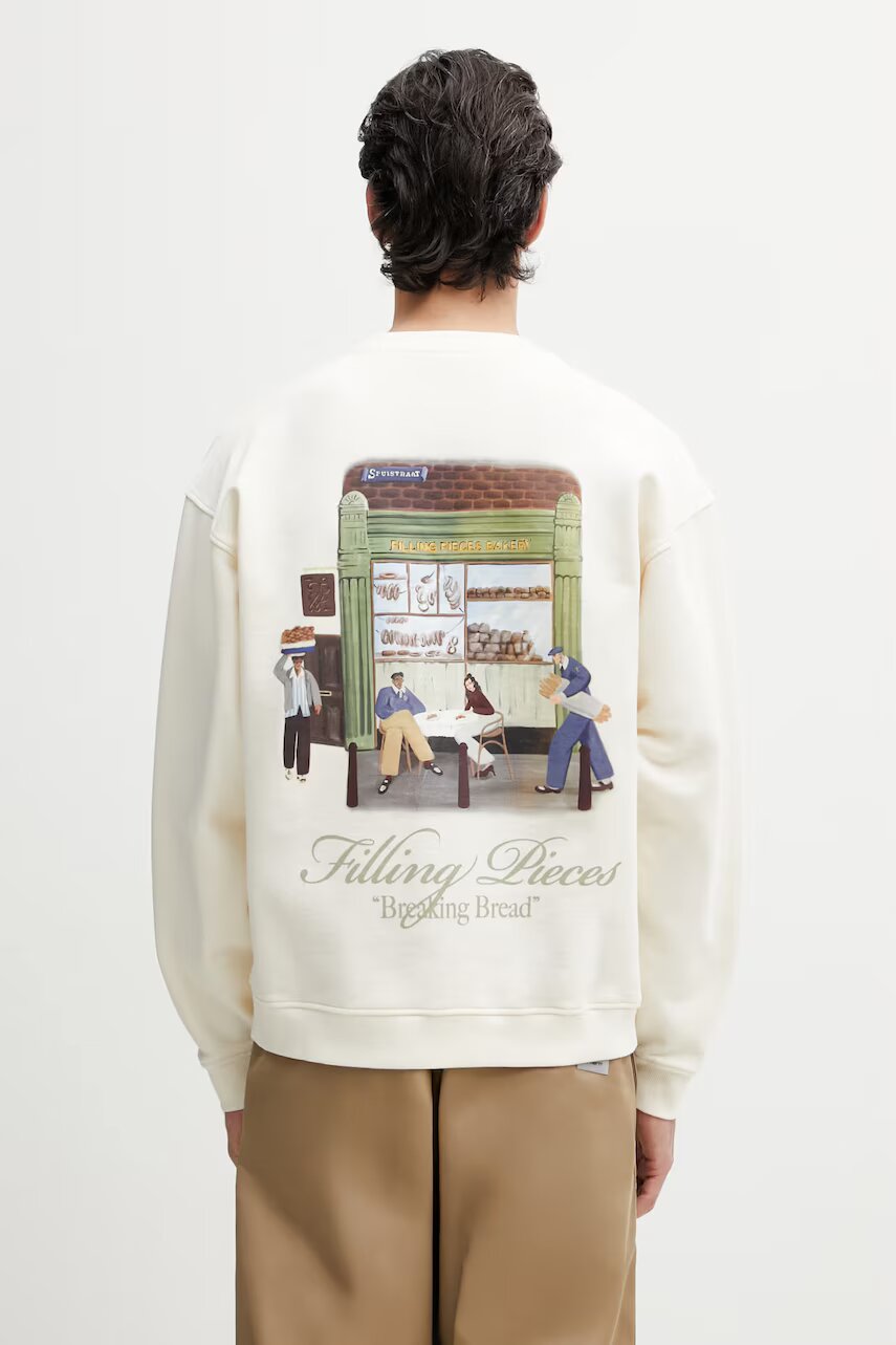 Filling Pieces hanorac oversized bărbătesc din bumbac Bakery