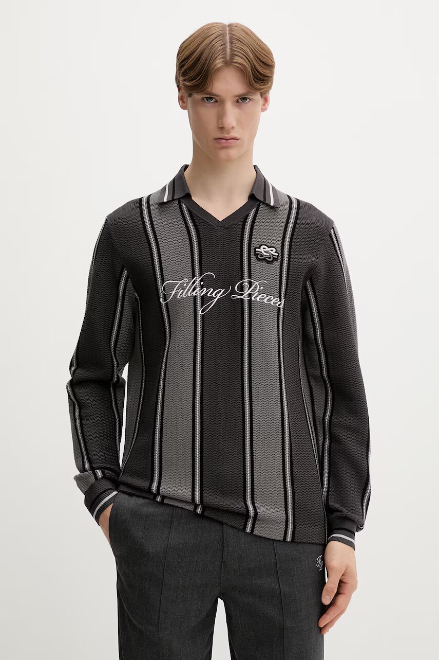 Filling Pieces pulover bărbătesc cu vâscoză Knit Football Jersey