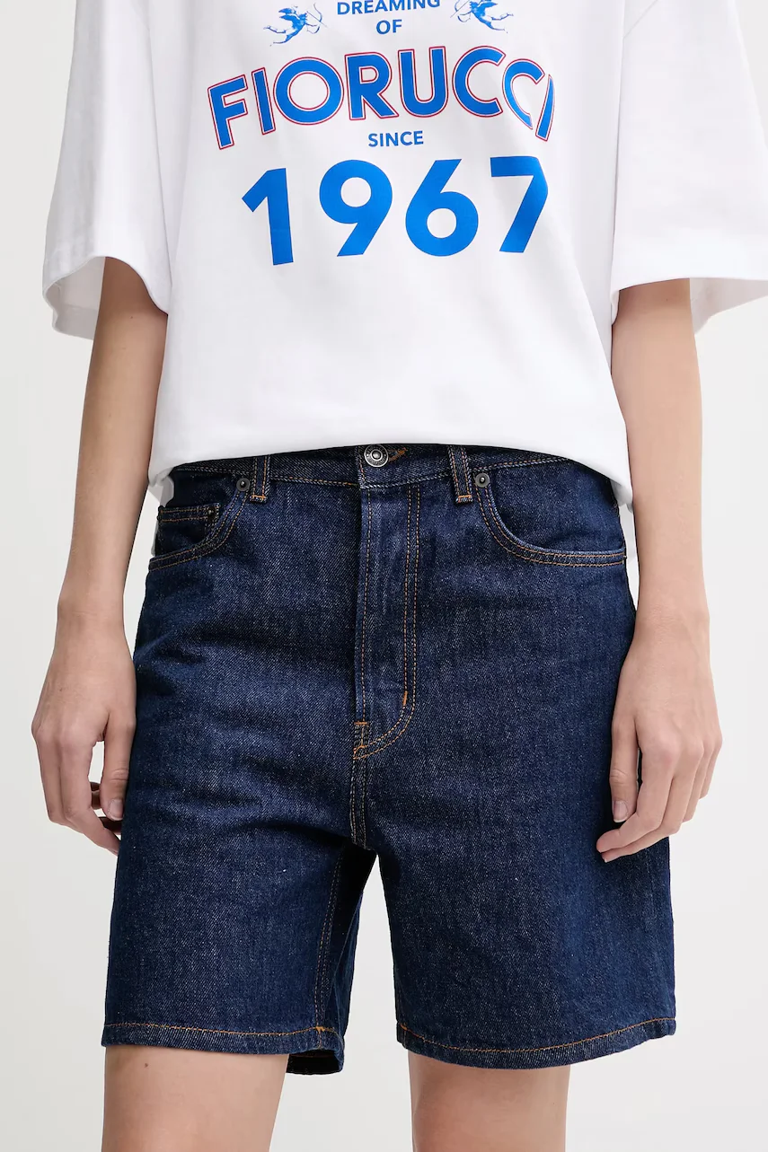 Fiorucci pantaloni scurți din denim Deep Blue Denim Shorts